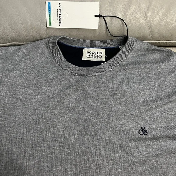 NWT - Scotch & Soda Men’s Essential Logo Crew Neck Sweater - Size XXL - Picture 5 of 9